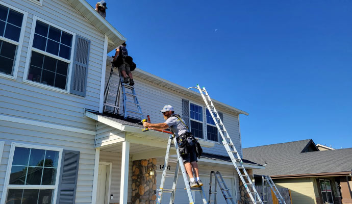 Professional gutter installation in Dallas
